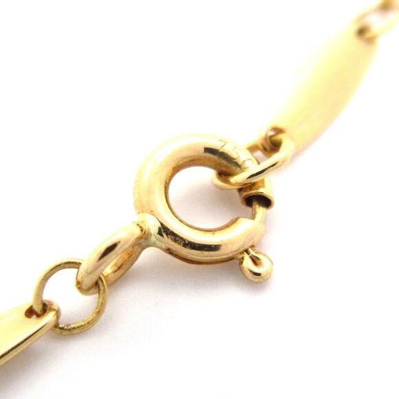 Tiffany & Co (tiffany & Co) Necklace Viser Yard 18K Yellow Gold X Diamond 1P - Picture 4 of 8